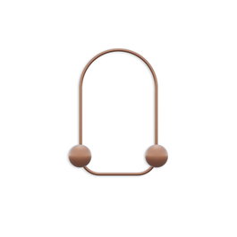 Wallity Frog-C Gancho de Pared de Metal Cobre